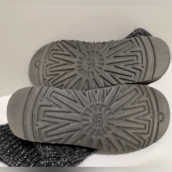 Ugg Classic Cardy Metallic Gray Sweater Tall Boots - Picture 5 of 8